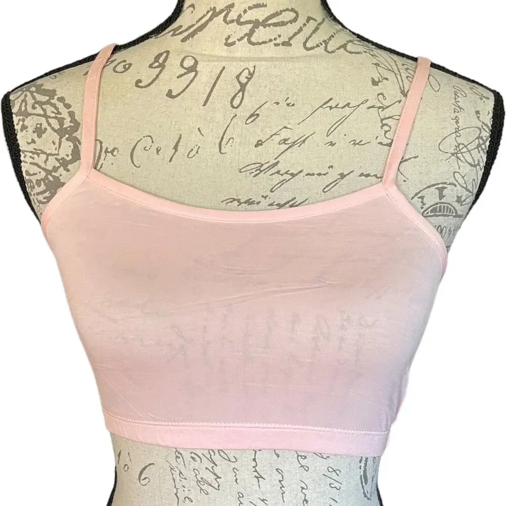 Pink Girls Crop Top Tank Size X-Large